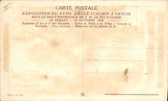 CPA Exposition du 18eme italien a Venise Octobre 1929 Commode venitienne