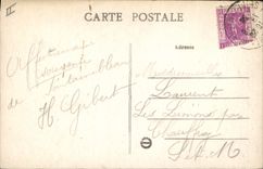 Postal Palacio de Fontainebleau Velador en porcelana de Sepada