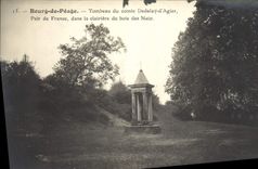 Vintage Postcard Borough of Toll Tomb of the count Dedelay D' Even Agier of France in the clearing of the wood of Naix