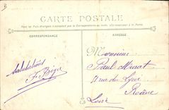 Vintage Postcard Funeral of the victims of Iena crowns