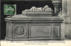 CPA Dreux Chapelle Saint Louis Tombeau de Mademoiselle de Montpensier 