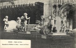 CPA Bourg Eglise de Brou Mausolee de Philibert le Beau Statue du Prince 