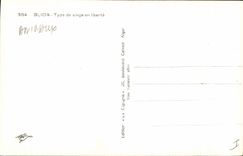 CPA Singe Blida Type de singe en liberte