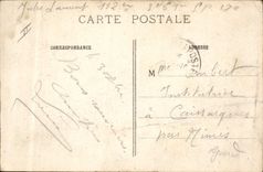 Vintage Postcard Militaria Trilport Bridge destroyed by the French Genius