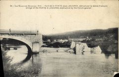 CPA Militaria Pont de la Ferte sous Jouarre detruit par le genie francais 