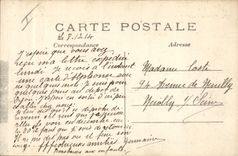 Vintage Postcard Militaria Ferte under Jouarre the bridge destroyed by the French genius