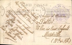 Vintage Postcard Militaria Grenoble Exercises of bridging on Isere 4th rgt of the Genius