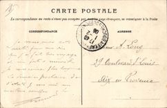 CPA Militaria Avignon Manoeuvres de pontage par le 7eme genie Construction d'un pont de bateaux sur la riviere la Durance pres le viaduc Train