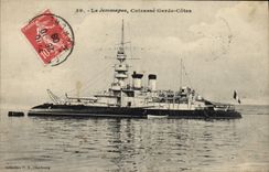 CPA Bateau Le Jemmappes Cuirasse Garde Cotes 
