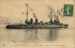 CPA Bateau Jules Ferry Croiseur Cuirasse 