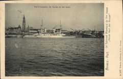 CPA Bateau Anvers Port Le cuirasse allemand de 1ere classe Kaiser Karl der Grosse 