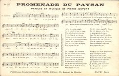 CPA Promenade du paysan Pierre Dupont 