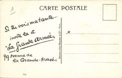 Vintage Postcard Cooks chicken and rice Suprême sauce