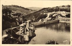 Vintage Postcard Electricity Valley of Truyere Dam Sarrans