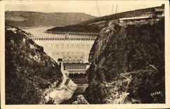 CPA Electricite Vallee de la Truyere Le barrage de Sarrans