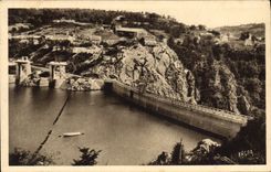CPA Electricite Vallee de la Truyere Le barrage de Sarrans
