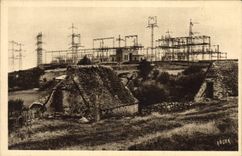 Vintage Postcard Electricity electric hydro installations of Truyere the Station of Rueyres