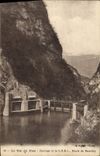 Vintage Postcard Electricity the Valley of the Proud Stopping of SHELL Road of Rumilly