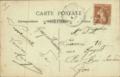 Vintage Postcard Electricity the Valley of the Proud Stopping of SHELL Road of Rumilly