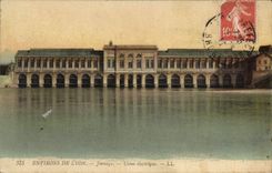 Vintage Postcard Electricite Surroundings of Lyon Jonnage Machines electric