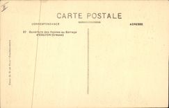 Vintage Postcard Electricity Hollow Opening of the valves to the dam Eguzon