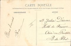 Vintage Postcard Fantasy Woman Fleur sechee