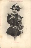 Vintage Postcard Fantasy Woman women of the future Gendarme