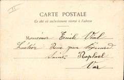 Vintage Postcard Fantasy Woman Language of the flowers Violet