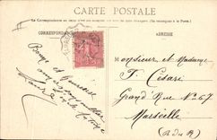 Vintage Postcard Fantasy Woman Language of the flowers Thought Of remembering