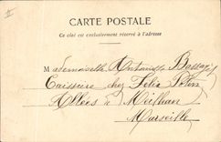 Vintage Postcard Fantasy Woman Language of the flowers Forget-me-not