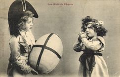 CPA Fantaisie Enfants Les oeufs de Paques 