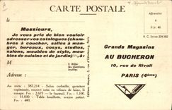 CPA Grands magasins Au Bucheron Rue de Rivoli Paris 4eme