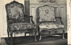 CPA Musee des Arts Decoratifs Siege Louis XV 