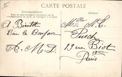 Vintage Postcard Funerailles of M of Chateaubriant on the rock of the Large Be has Saint Malo 1848