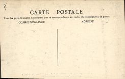 Postal Santo Punto Entierros del poeta al castillo de St no según el lápiz de Valnay