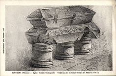 Vintage Postcard Poitiers Holy Church Radegonde Tomb of the Holy Queen of France