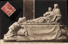 CPA Paris Eglise de la Sorbonne Tombeau du cardinal Richelieu Ministre du roi Louis XIII 