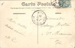 Vintage Postcard Towers Cathedral Tomb of the children of Charles VIII