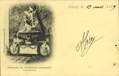Vintage Postcard Nancy Tombeau of Catherine Opalinska has Bonsecours (chart 1899)
