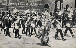 Vintage Postcard Funeral of King Edward VII At Windsor