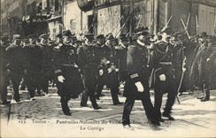 Vintage Postcard Toulon national Funeral of the victims of Iena the procession