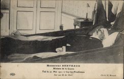 CPA M Berteaux Ministre de la guerre victime Tue a Issy les Moulineaux 