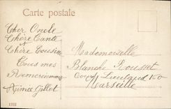 CPA Enfant Poule Coq Poussins Paques 