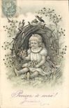 CPA Oiseaux Enfant 