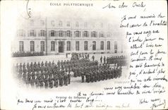 CPA Militaria Ecole Polytechnique Remise du drapeau 