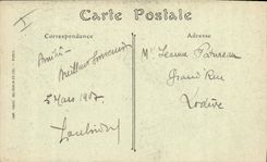 Postal Militaria Escuela especial militar Vagada del recuerdo el coro de la capilla de AL Coincidir de Georges Scott Salon de 1912