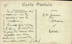 Vintage Postcard Militaria special School military Museum of the memory Tomb of Mrs. de Maintenon current Site