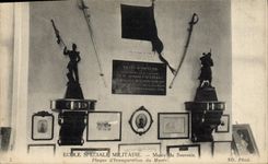 CPA Militaria Ecole speciale militaire Musee du souvenir Plaque d'inauguration du Musee 