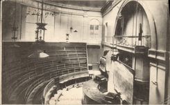 Vintage Postcard Militaria Polytechnic school Amphitheater of Chemistry