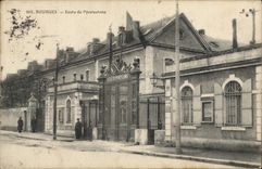 Vintage Postcard Bourges School of Pyrotechny